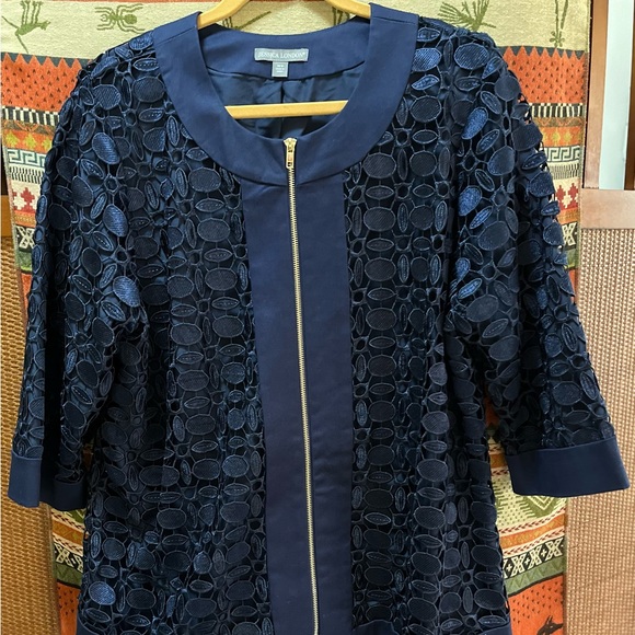 Dressy Jacket With Front Zip - Picture 1 of 3